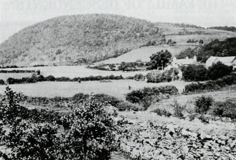 The countryside near the town of Bala, in the County of Merioneth, northern Wales. This was the homeland of the Foulke family which emigrated to Pennsylvania in 1698. Photo taken in 1895 by Foulke descendant Charles F. Jenkins. [Friends Historical Library]