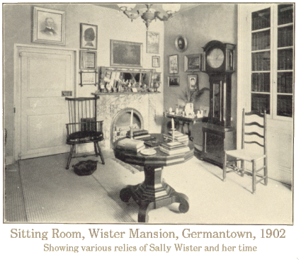 Sitting Room, Wister Mansion, Germantown, 1902